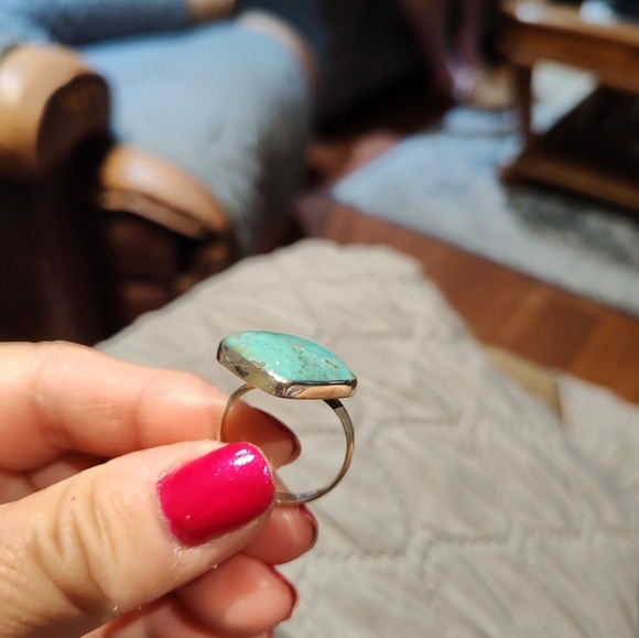 Turquoise Square Ring - Picture 3 of 6